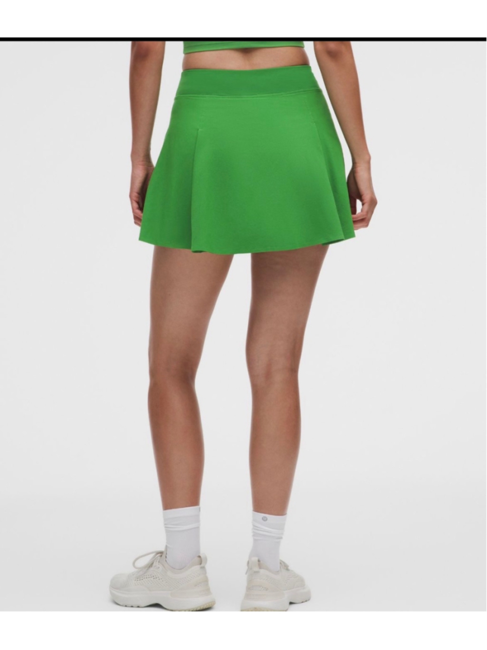 NWT Women's Lululemon A-Line Side-Pleat Tennis Skort Size M Green (Chameleon)